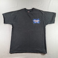 VTG Harley Davidson Las Vegas T Shirt Mens Large Black Cafe Lightning