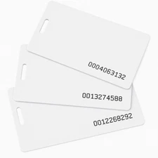 (10) NGTeco, HapAttend, uAttend Compatible proximity badge cards (RFID 125 KHz)