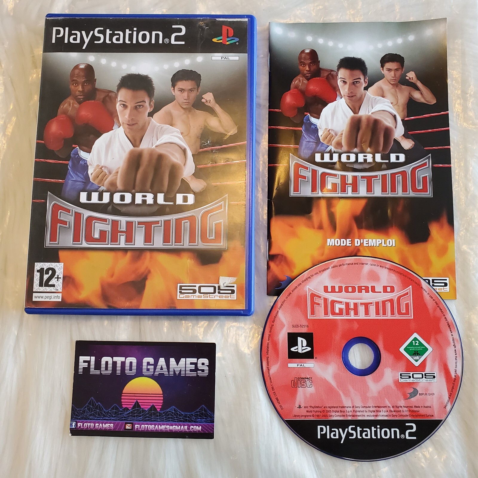 Jeu World Fighting - 505 - pour PS2 Complet CIB PAL FR - Floto Games