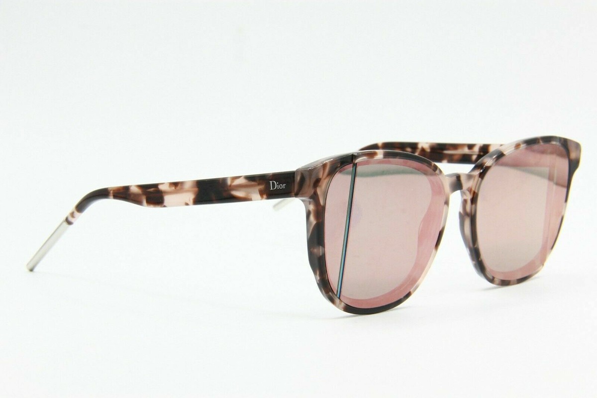 Christian Dior Diorstepf 3Y6/R2 Havana Rose w Pink Mirror Lens Sunglasses Italy Petit CD S2I Transparent Pink Square Sunglasses | DIOR main image 3