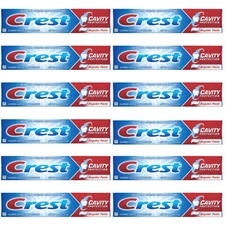 Pack of (12) New Crest Cavity Protection Toothpaste Regular - 8.2 oz