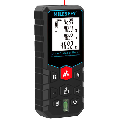 Mileseey 165 Ft Lazer Measuring Tool with Unit Switch Pythagorean Mode