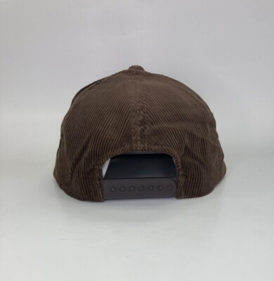 Cadillac Vintage 1980's Brown Adjustable Snapback Corduroy Cap