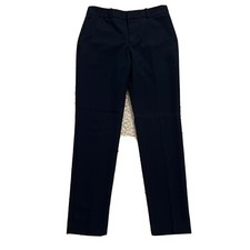 Trousers Dress Pants Straight Dark Blue Women Size 4 Mango
