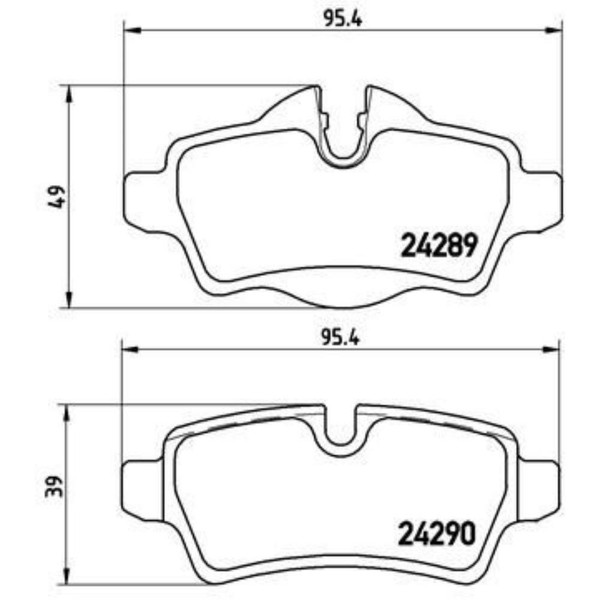 Brembo Bremsbelagsatz Scheibenbremse Hinten FüR Mini Mini Cooper One-image
