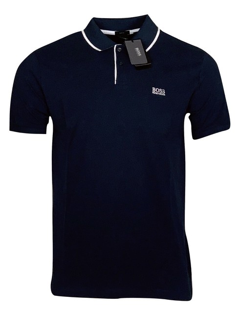 blue hugo boss polo shirt