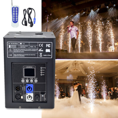 750W Cold Spark Firework Machine DMX512 Stage Effect Wedding DJ Event Party