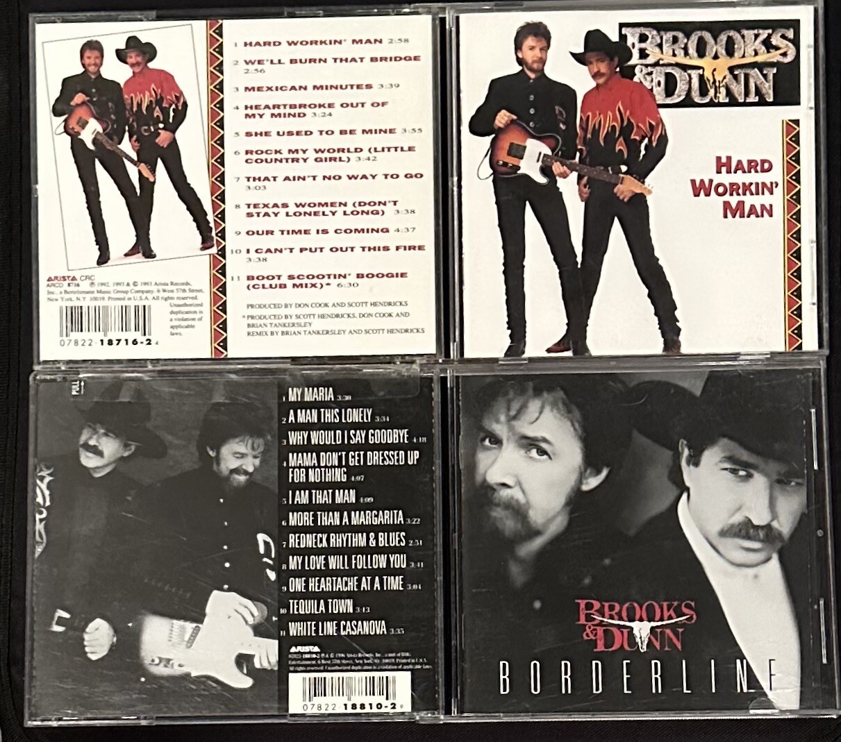 Brooks & Dunn 2CD Lot Borderline And Hard Workin’ Man Used VG Country