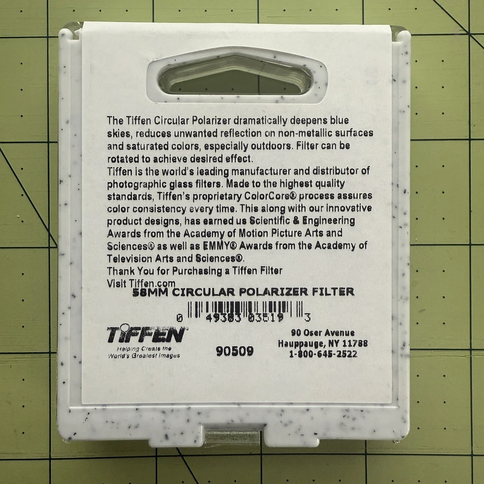 Tiffen 58CP Circular Polarizer 58 mm Filter - Image 2 of 2