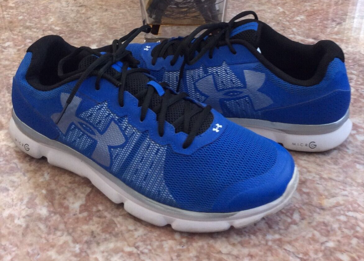 Under Armour UA Micro G Speed Swift‎ Shoes Men\'s 8.5 Medium Blue White Sneakers Amazon.com | Under Armour HOVR Apparition RTRFTR TC Unisex  main image 4