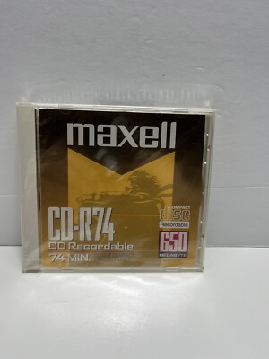 Lot of 4 Maxwell  CD-R74  Recordable Discs Factory Sealed
