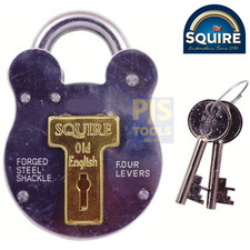 Squire 440 51mm steel case old english padlock HSQ440 shed gate farm