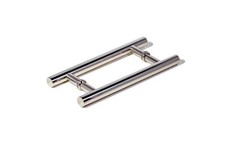 48 Inch Round Shape Bar Stainless Steel Modern Contemporary Entry Door Handle...