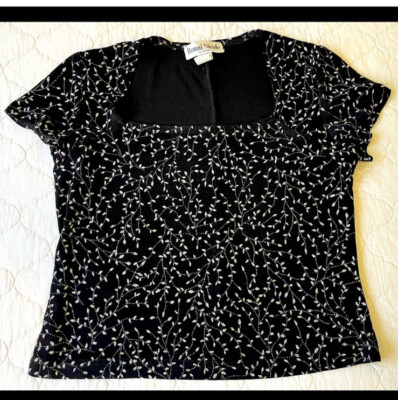 VTG Ronni Nicole Top Women s Lg Y2K 90s 2000s Disco Rave Party Shiny Sequin Chic