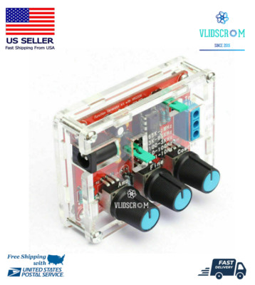 Assembled XR2206 Function Signal Generator Sine Output 1HZ-1MHZ + Acrylic Case