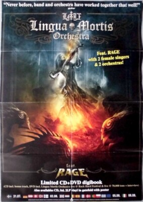 LINGUA MORTIS ORCHESTRA - 2013 - Plakat - Feat. Rage - Poster
