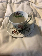 ENGLAND ROYAL DOULTON HAMPSHIRE STAFFORD SMALL TEA CUP & SAUCER PLATE DISH SET