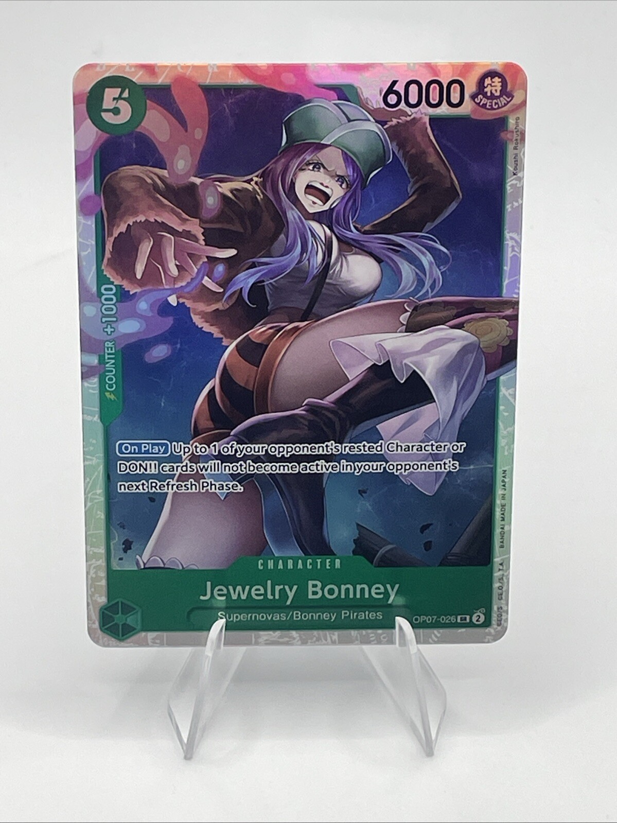 One Piece CCG 500 Years In The Future Jewelry Bonney OP07-026 SR