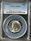 1954-S  25C Washington Quarter Dollar PCGS MS66  33932949