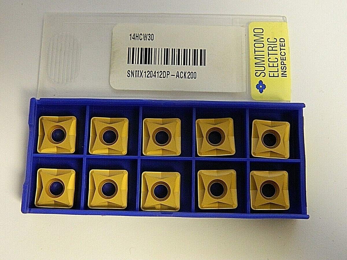 Sumitomo 8 SNMX120412DP ACK200 Carbide Milling Insert QTY 10