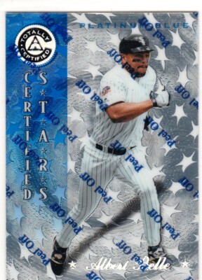 1997 Pinnacle Totally Certified Platinum Blue #140 Albert Belle #/1999 042-C