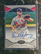 2020 Topps Tier One Prime Performers /299 Paul DeJong PPA-PD On Card Auto