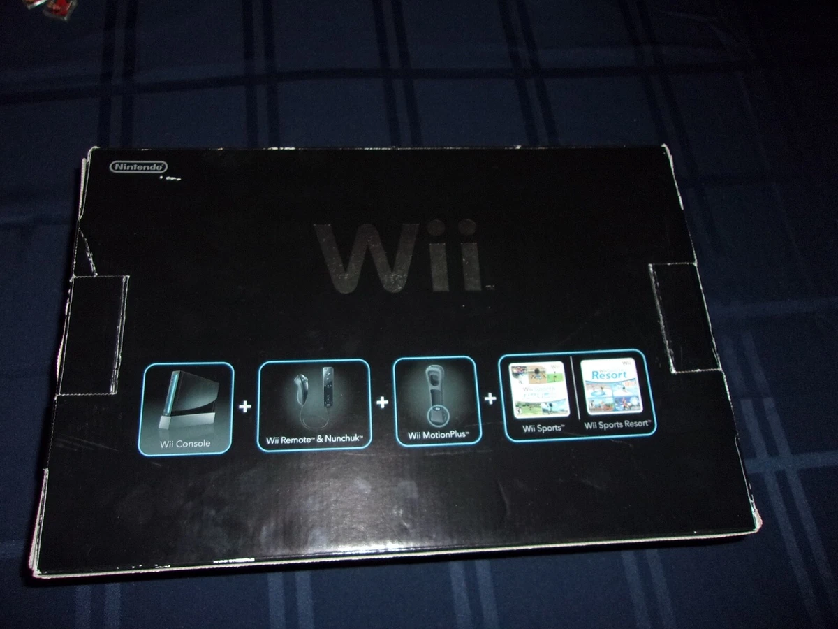 Nintendo wii sports resort pack black console deals
