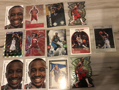 Jason Terry 13 Card Lot Inserts Rookie Atlanta Hawks Nets NBA Basketball   