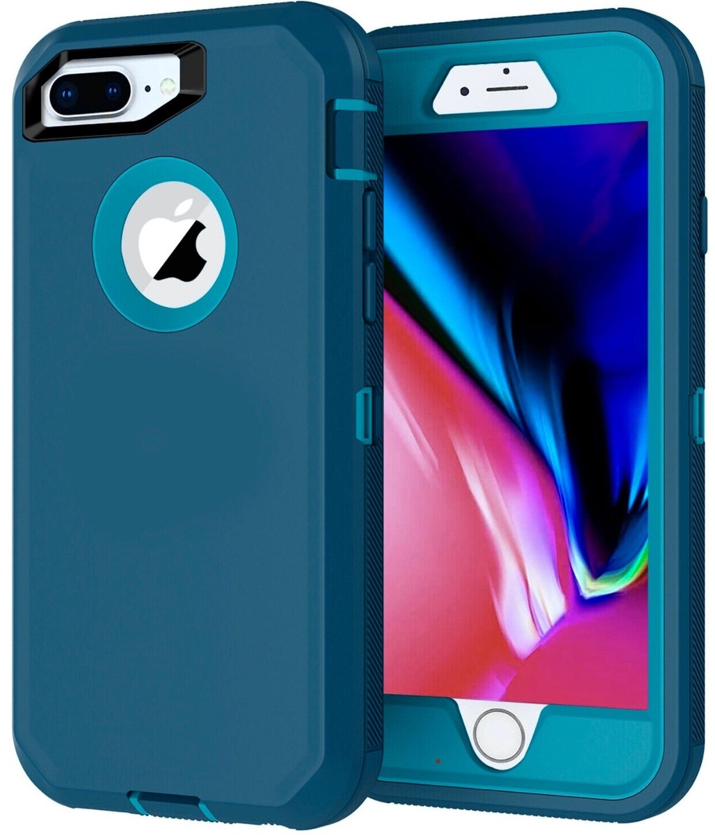 iPhone 7 8 Plus 12 13 14 Pro Max Shockproof Hard Case Deep Teal