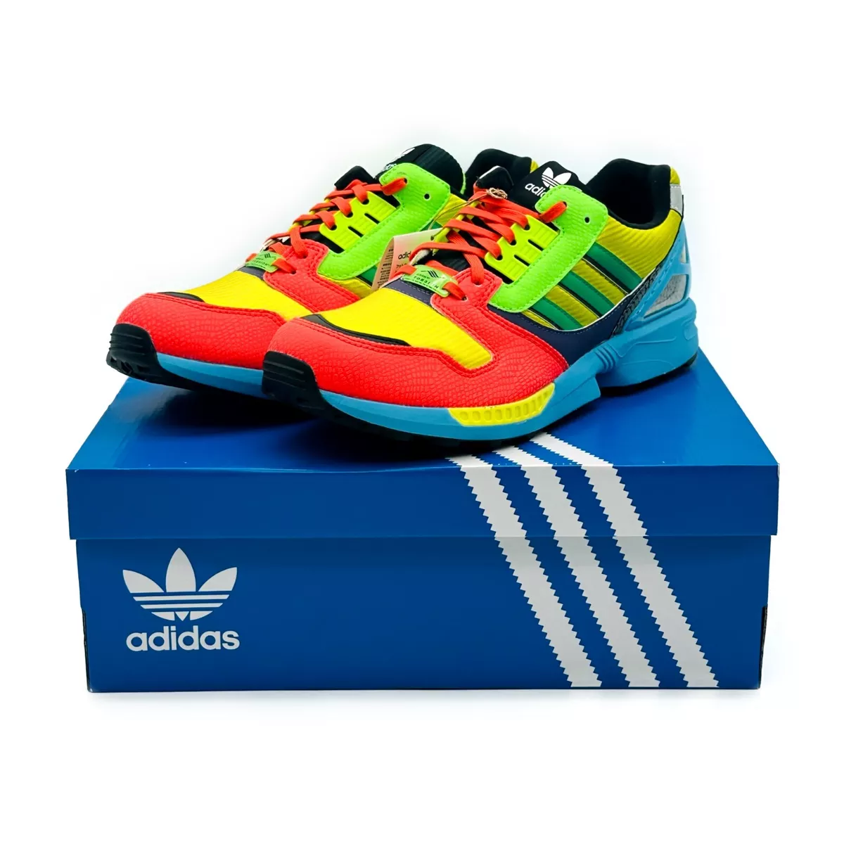 ID9448 Adidas ZX8000 atmos Mash Up Yellow Green Tech Purple Blue Multi Color