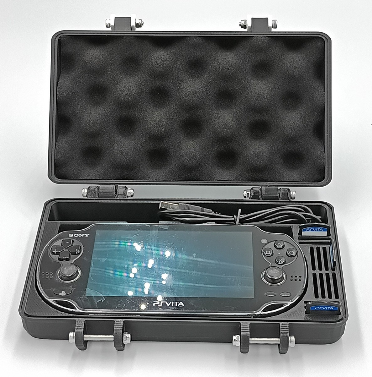 Protective Carrying Case for PS Vita 1000 - Holds 14 Games and USB