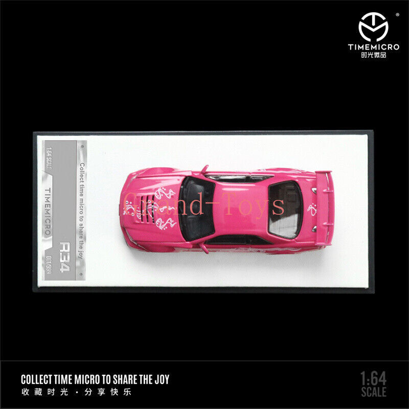 Time Micro 1:64 R34 Pink / Purple Diecast Model Car | eBay