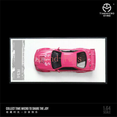 Time Micro 1:64 R34 Pink / Purple Diecast Model Car | eBay