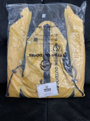 Tenton Outdoors Waterproof Drybag Backpack. Yellow and Black. 30L. NWT