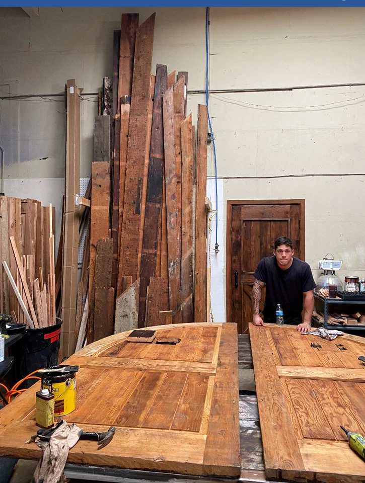 PUERTA SÓLIDA Caoba Africana 2" Grueso Vidrio Biselado Triple Acristalamiento 2 Juegos Borde Foto 4 de 4