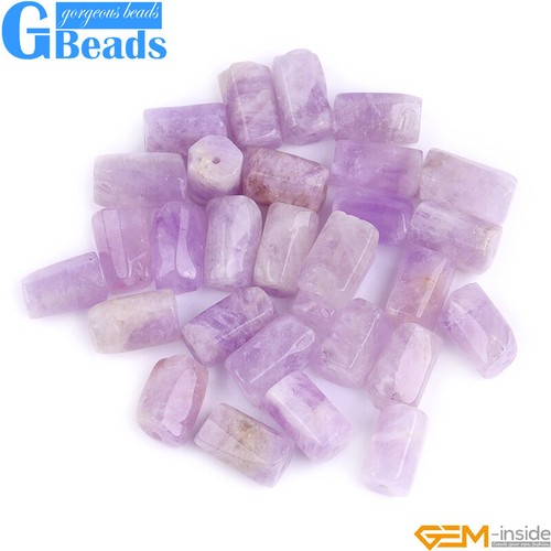 Natural Assorted Gemstone Faceted Tube Column Beads for Jewelry Making 8x12mm - Picture 149 of 192