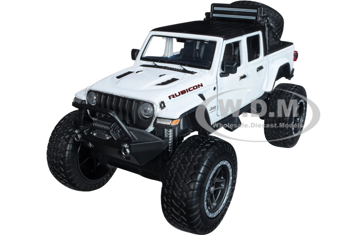 2021 JEEP GLADIATOR RUBICON OFF-ROAD PICKUP WHITE 1/27 DIECAST