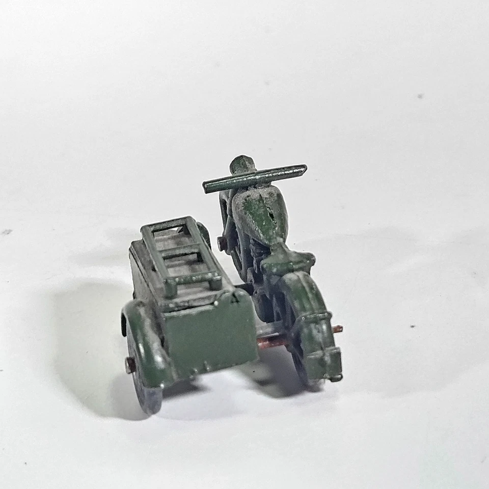 De colección Lesney Matchbox Triumph Motocicleta Y Sidecar Diecast Modelo Color Verde Foto 2 de 4