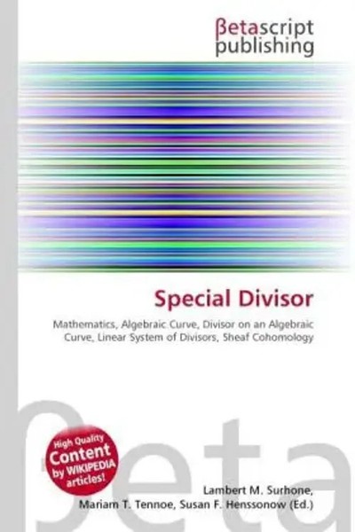 Lambert M. Surhone (U. A.) | Special Divisor | Taschenbuch | Englisch (2026)-image