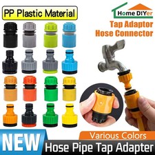 VARIOUS COLORS Garden Hose Pipe Tap Adapter Connector Fitting for Hosepipe
