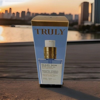 Truly Glass Skin After Shave Oil soothe and hydrate skin after shaving 3.1 Fl Oz