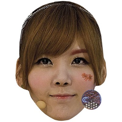 Raina (Afterschool) Celebrity Mask, Flat Card Face, Fancy Dress Mask