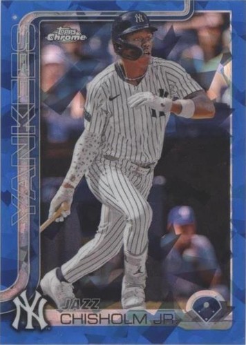 2025 Topps Chrome JAZZ CHISHOLM JR. Aqua Refractor /299 B199 | eBay