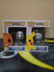 Funko Pop! Vinyl: Pokémon - Charmander(Metallic) #455 & Pikachu #353(Metallic)