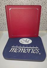 Creative Memories 12x12 Cherry RED Bright SCRAPBOOK ALBUM w/ WHITE PAGES