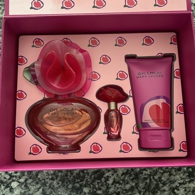 Marc Jacobs Oh, Lola! EDP 3.4 FL OZ/100 ML EDP Spray+mini+Lotion,Set,PLZ READ