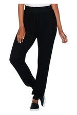 AnyBody Women's Brushed Hacci Jogger Pants Black