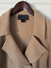 St. John Blazer Jacket Size 12 Exclusively For Nordstrom Gold Beige