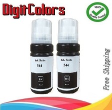 2 Black 544 T544  Refill ink Eco-Tank for L3158 L3101 L3111 L3151 L3110 L3150