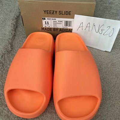 2021 ADIDAS YEEZY SLIDE ENFLAME ORANGE GZ0953 11 - damaged box